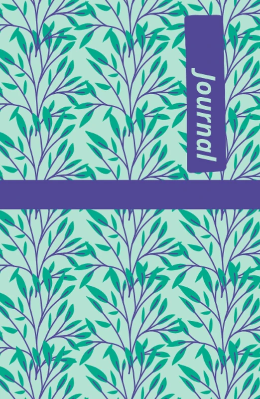 Journal: 5x8 Leafy Green Adult or Children's Journal Standard Color 100 Pages