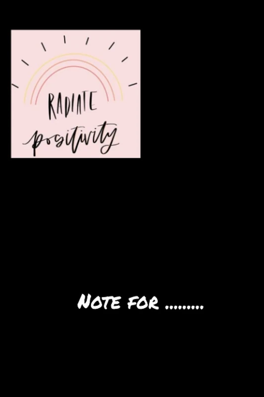 xkchgjxhg350 radiate positivity - 120 pages College Ruled Notebook Lined School Journal for girl boy teen