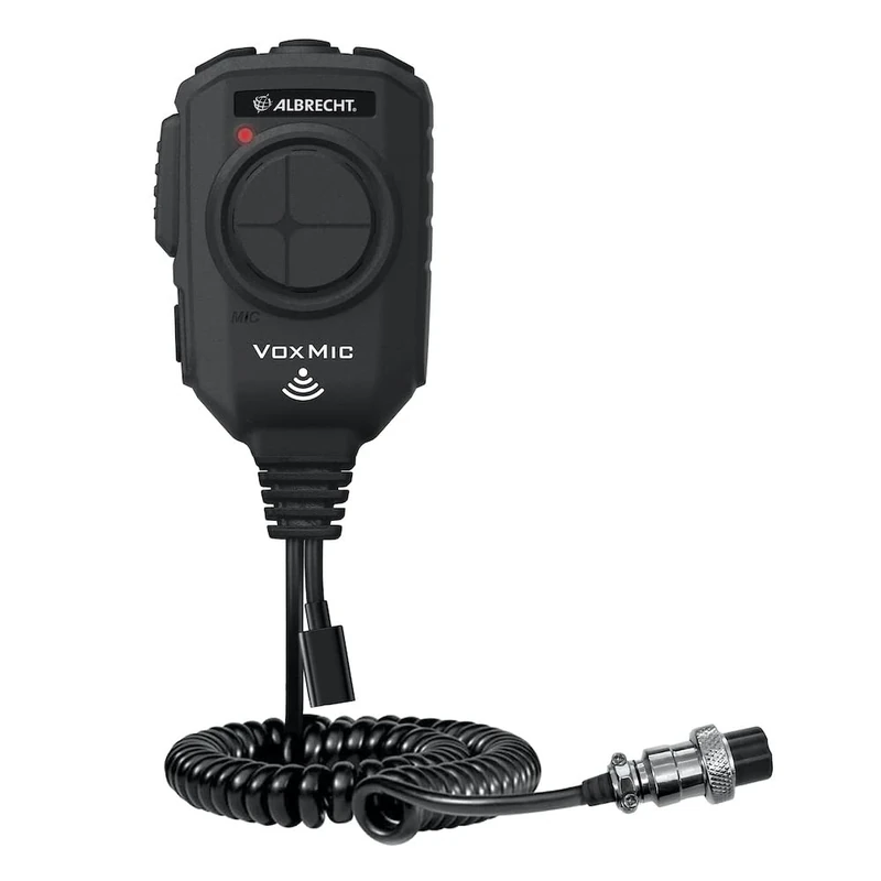 Albrecht VOX 4 Pin Version 2 42130 Microphone with ANC Suitable for Various CB Radios Hands-Free Communication