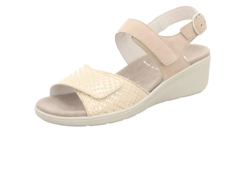 Semler Women's Ramona-R9 Sandal, Creme, 10 UK