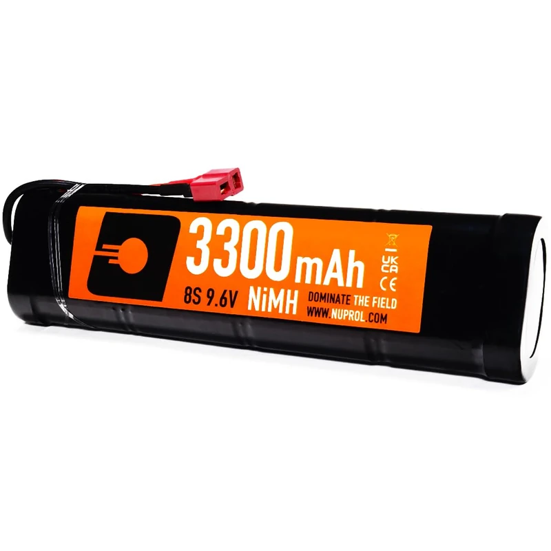 Nuprol Power 3300mAh NiMH 9.6V Large - Deans Connector Battery