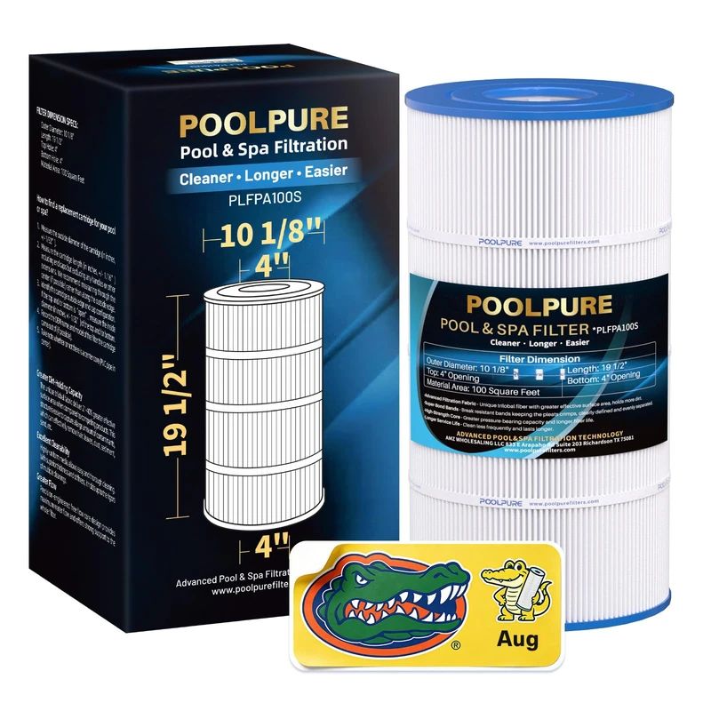 POOLPURE PA100S Pool Filter Replaces Hayward SwimClear C100S, CX100XRE, 100 sq.ft Filter Cartridge 1PACK