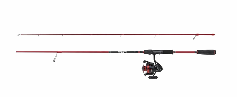 PENN Fierce IV Labrax Combo, Fishing Rod and Reel Combo, Spinning Combos, Sea - Inshore Fishing, Seabass, Unisex, Red / Black, 2.13m | 10-30g