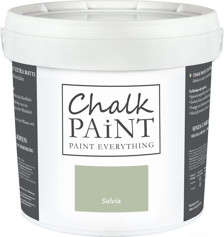 Chalk Paint Everything® Salvia (Sage Green) – 5 l Water-Based Chalk Paint for Shabby Chic Furniture, Décor, and Upcycling Projects – Non-Toxic, Easy to Apply