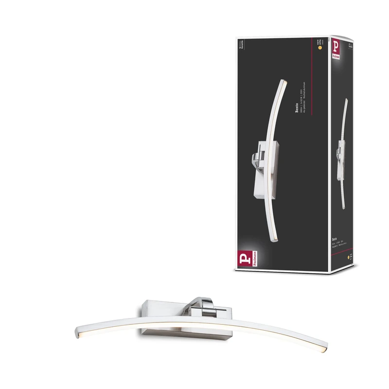 Paulmann 95558 LED picture luminaire Bento 500mm incl. 1x10W Warm white Brushed alu Picture light Metal Wall lamp 3000K