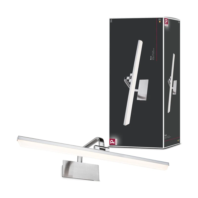 Paulmann 95573 LED picture luminaire Renan 600mm incl. 1x11W Warm white Brushed alu Picture light Metal, Acrylic Wall lamp 3000K