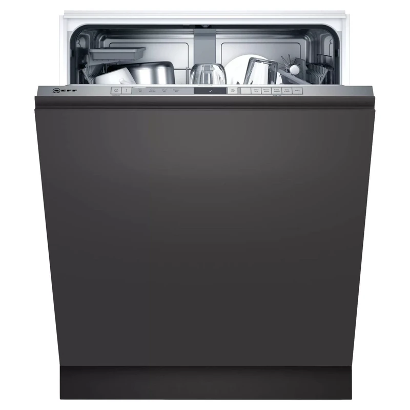 NEFF N30 S353HAX02G Fully Integrated Standard Dishwasher - Stainless Steel Control Panel - D Rated