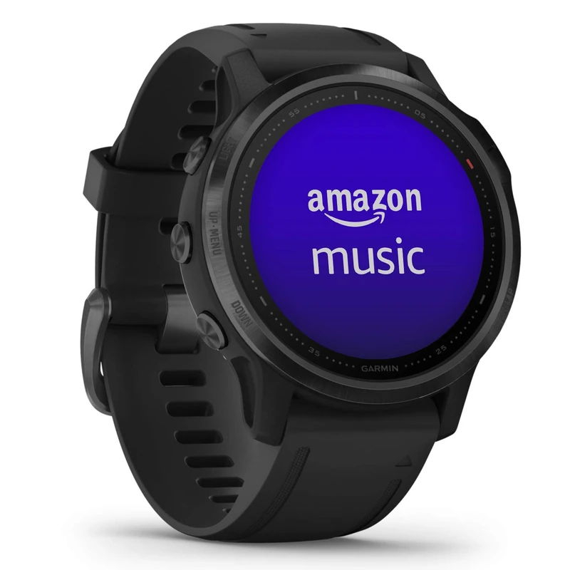 Garmin fenix 6S, Ultimate Multisport GPS Watch, Smaller-Sized, Black with Black Band (Renewed)