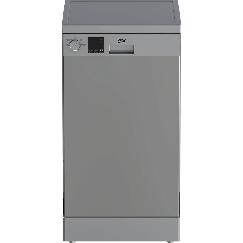 BEKO DVS04020S Slimline Dishwasher - Silver - E Rated