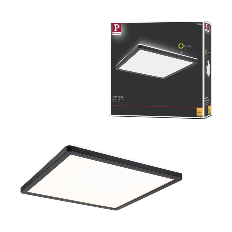 Paulmann Atria Shine 71001 LED Panel - 16W Warm White 3000K