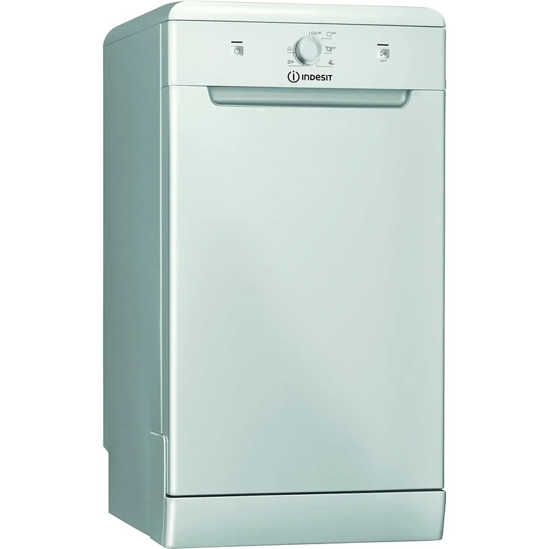 Indesit Freestanding DSFE1B10SUKN Slim 45cm Dishwasher - Silver