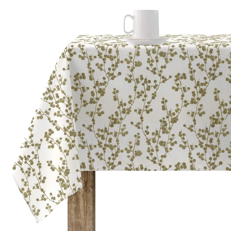 BELUM | Christmas Tablecloth | Stain-Resistant Rectangular Table Cloth | Resin Tablecloth (Laminated Touch) | Table Cloth | Home Table Cloth (200 x 140 cm) - Image 1