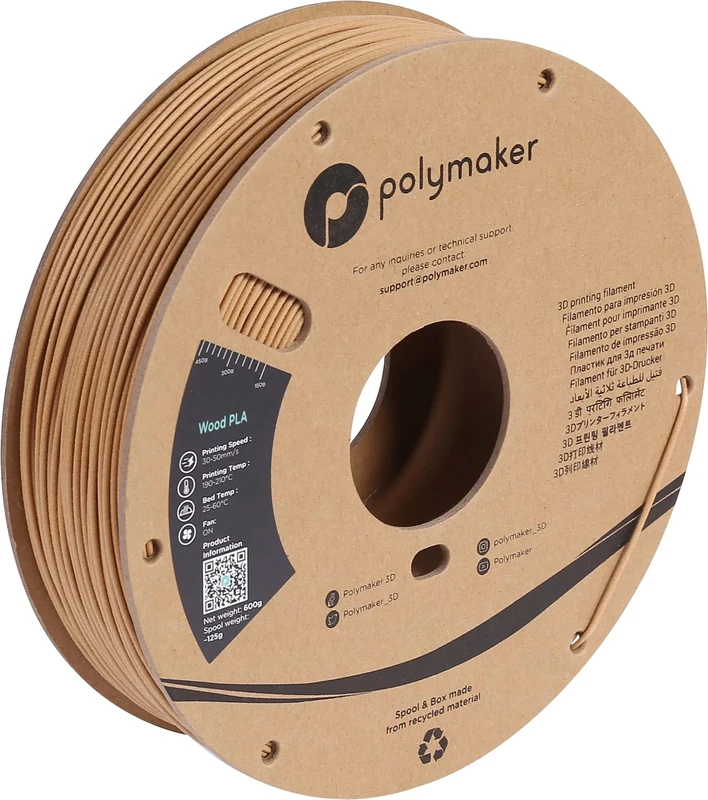 Polymaker PA08005 PolyWood Filament PLA 1.75mm 600g Brown 1 pc(s)