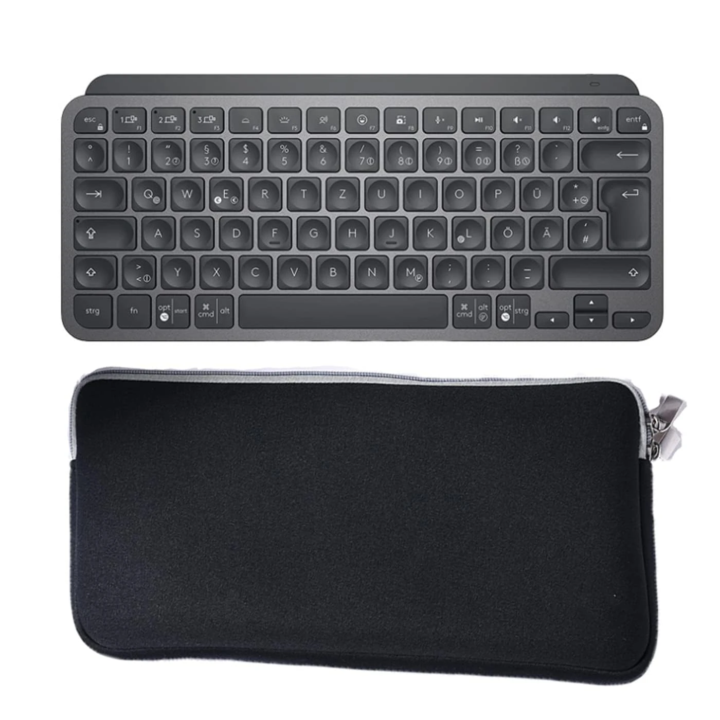 bright Travel Carrying Case for Logitech MX Keys Mini,Compatible with New Logitech MX Keys Mini (Black) (Black)