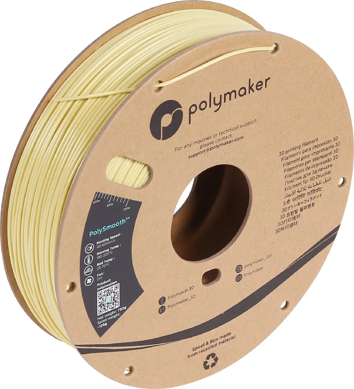 Polymaker PJ01012 PolySmooth Filament PVB polierbar 1.75mm 750g Beige 1 pc(s)