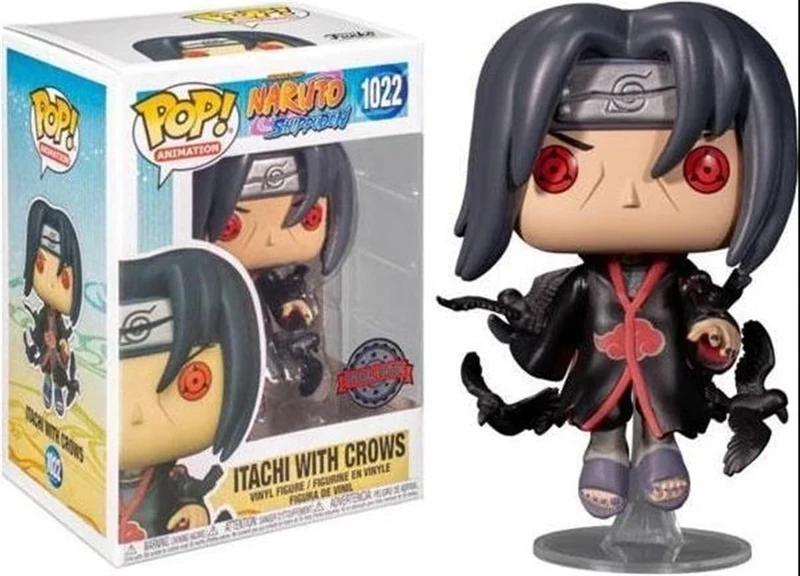 POP Funko Animation: Naruto puden - Itachi with Crows (Exclusive) Vinyl, Multicolor, 3.75 inches