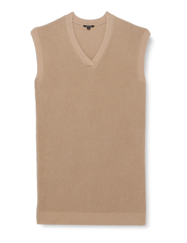 Comma Women's Kleid Dress, 8408 Sand, XL