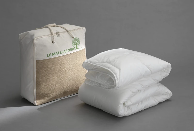 Le matelas Vert Duvet, Filling: siliconised hollow fibres Cover: organic cotton, White, One Size - Image 1