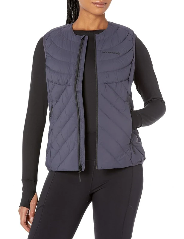 Jack Wolfskin Women's Standard Athletic Vest W, Graphite, L