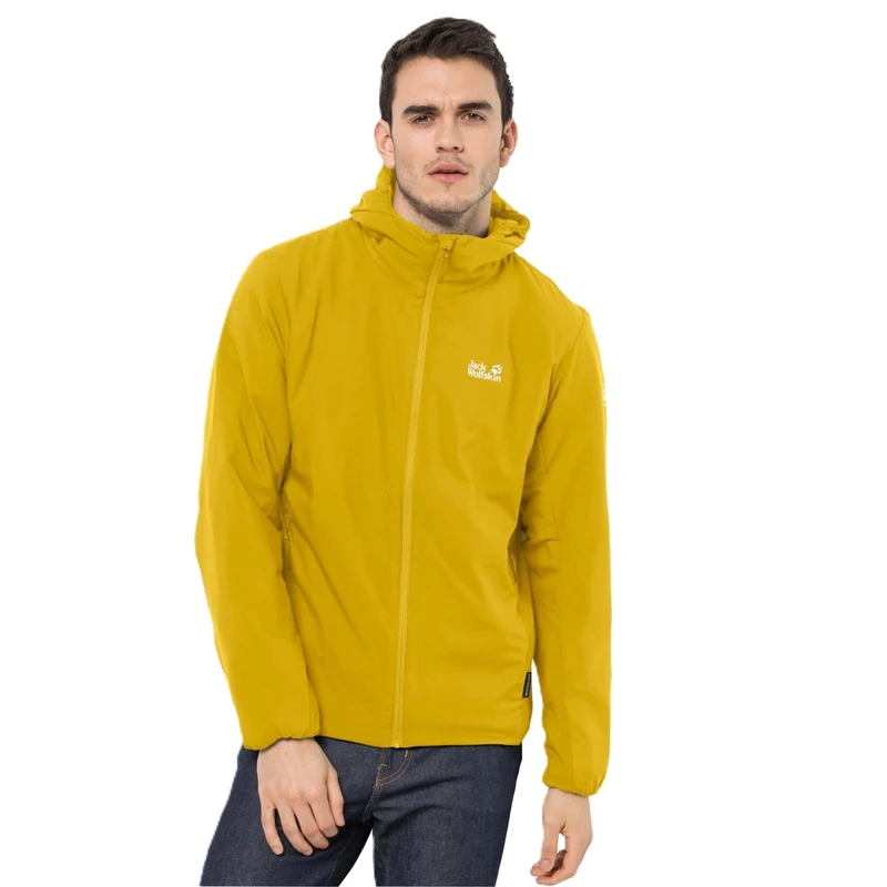 Jack Wolfskin Men's Jwp Atmos Jacket, Lemon Curry, L - Image 1
