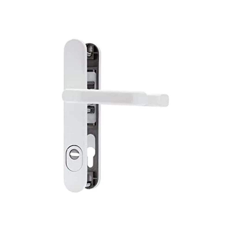 ABUS SRG92N ZS W Door Protection Fitting with Cylinder Protection & Double-Sided Handle, White - 62569
