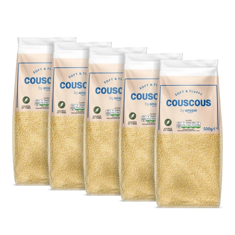 by Amazon Cous Cous, 5 packs of 500g