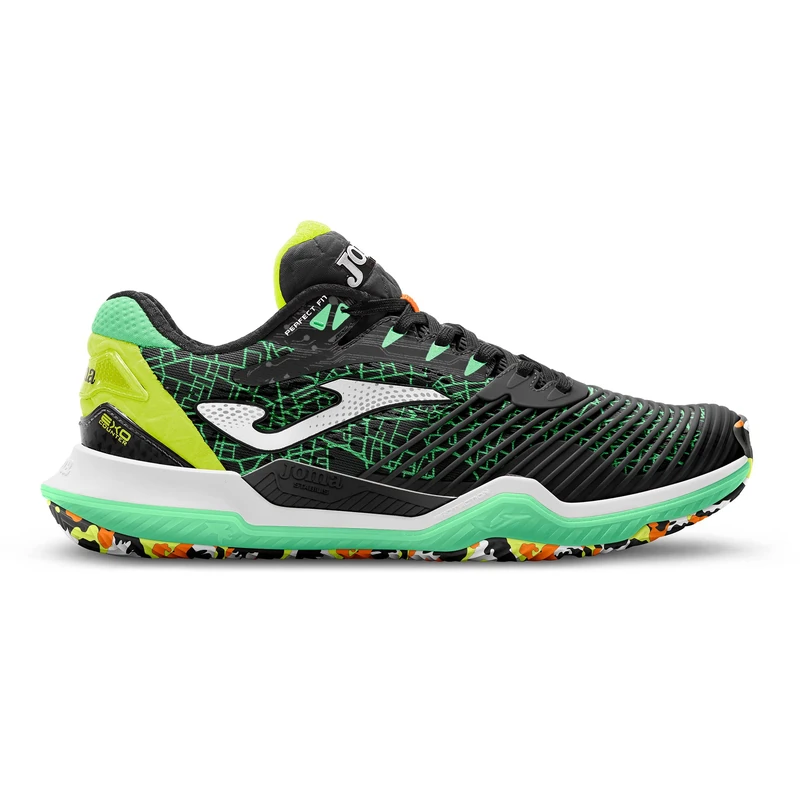 Joma Men's T. Point Men's Tennis Shoes, Black Green Mx, 12 UK - Image 1