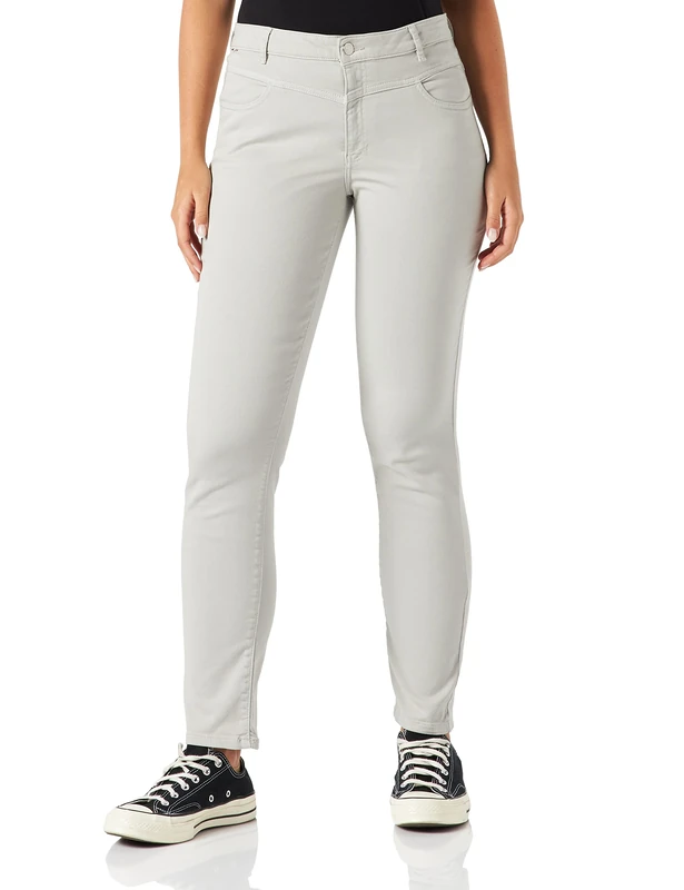 BOSS Women's Skinny Crop 1.3 Shorts, Silver, 32