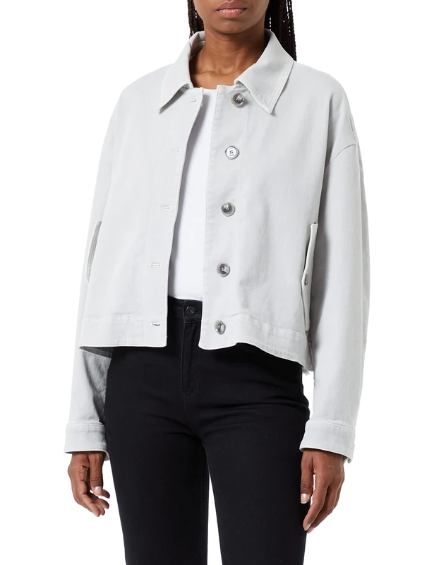 BOSS Women's C_Jafilda-D Jackets, silver, 42