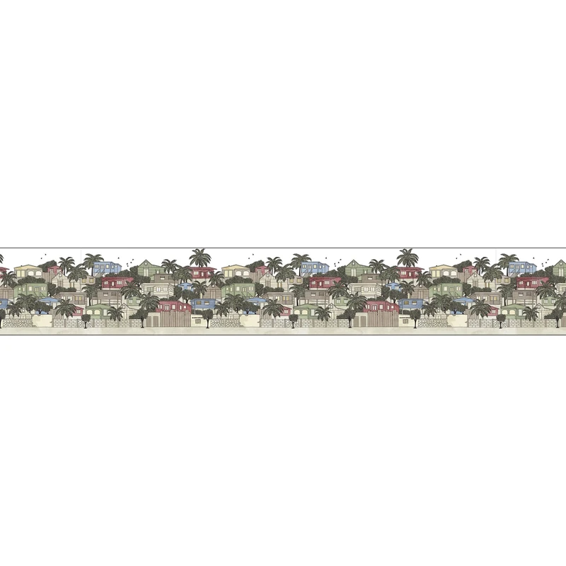 Décoration adhésive Foldered, Multicolored, 15x300cm