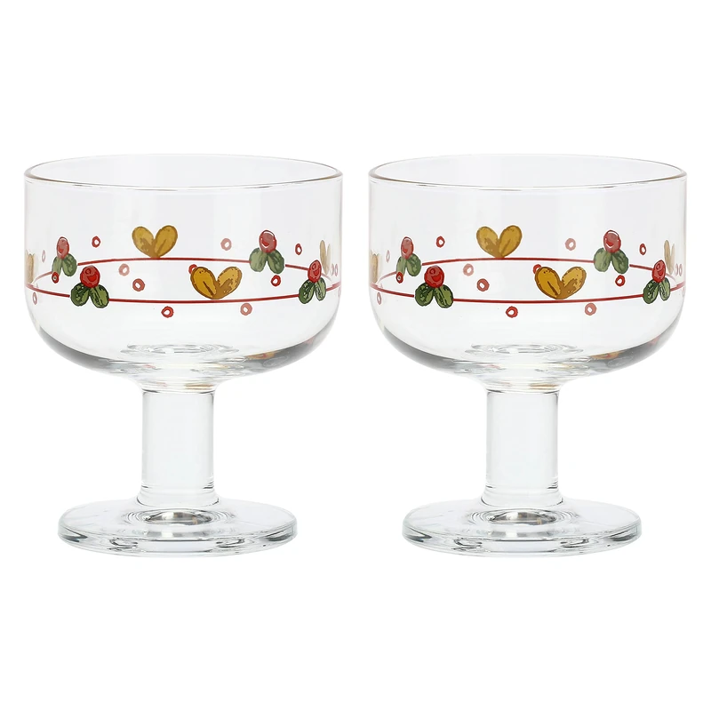 THUN ® - Set of 2 Sweet Christmas Glass Cups
