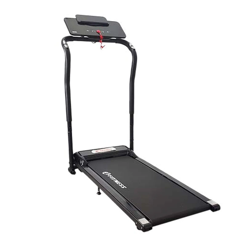 FFitness Folding Treadmill Electric 10Km/H Silent 1.25 HP 950W Peak 3HP 2300W 12 Programs Heart Rate Monitor