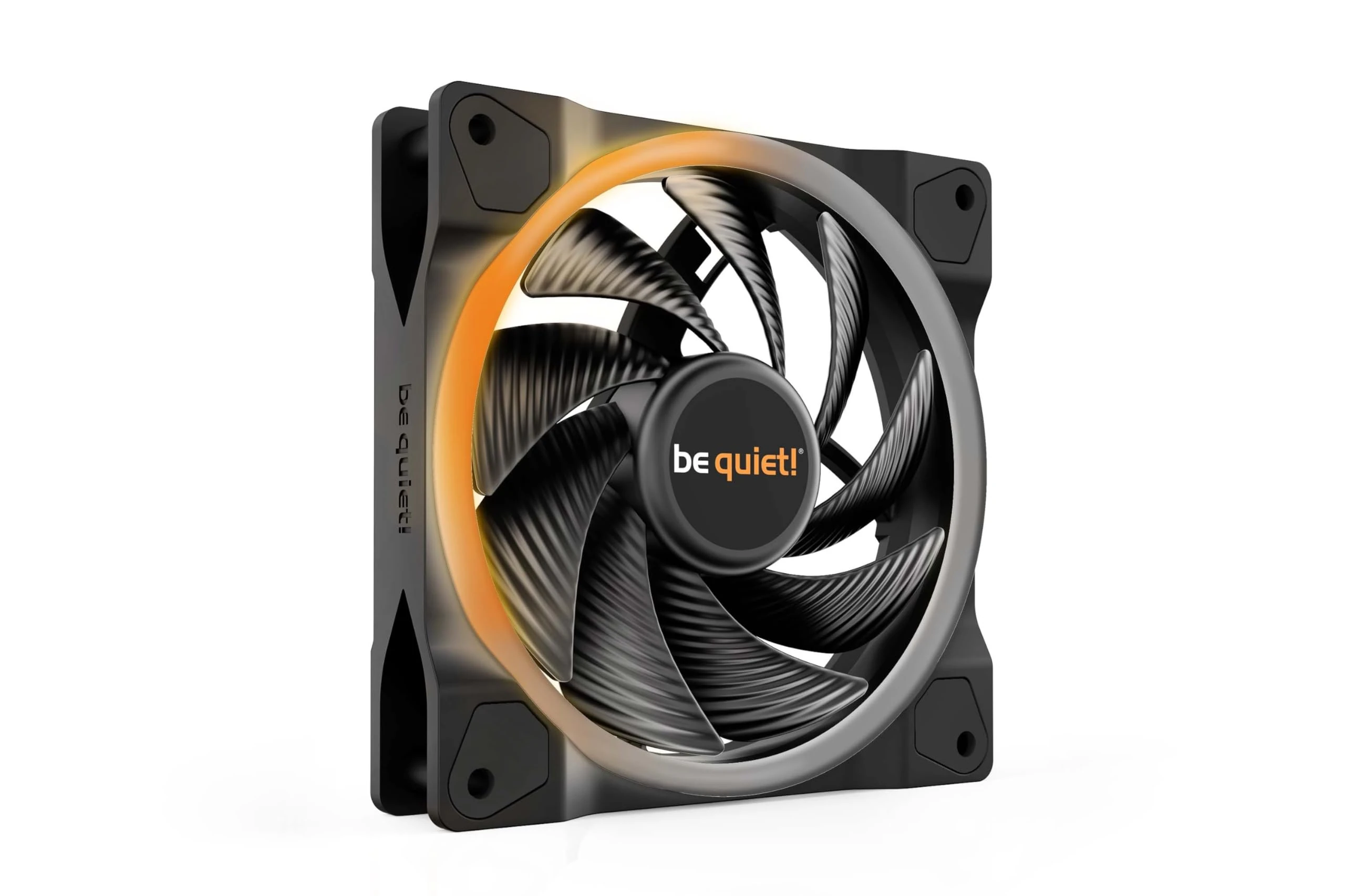 be quiet! Light Wings 120mm PWM high-speed fan, ARGB lighting, multiple colors thanks to 18 LEDs, 9 silence-optimized fan blades, high airflow, quiet operation, long life rifle-bearing
