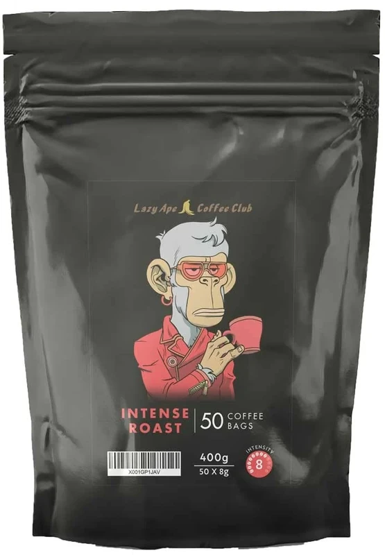 Lazy Ape Coffee Club - 50 Coffee Bags | INTENSE ROAST