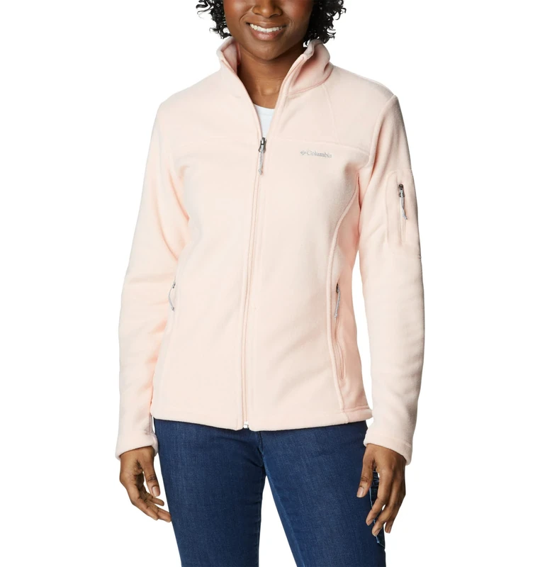 Columbia Women's Fast Trek Fleece Vest Old II Jacket, Peach Blossom, 1X - Image 1