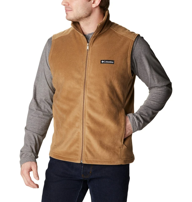 Columbia Men's Steens Mountain Vest, Fleece Gilet Vest, Delta, M