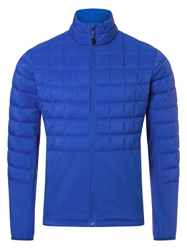 Marmot Men Echo Featherless Hybrid, Insulated hiking jacket, water-repellent functional jacket, breathable quilted jacket, windproof outdoor jacket, Dark Azure, L
