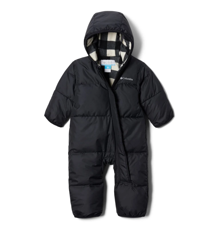 Columbia Unisex Kids Snuggly Bunny Bunting, Snowsuit Romper, Black, Size 0/3