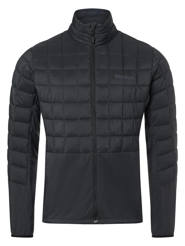 Marmot Men's Echo Featherless Hybrid, Insulated hiking jacket, water-repellent functional jacket, breathable quilted jacket, windproof outdoor jacket, Black, L - Image 1