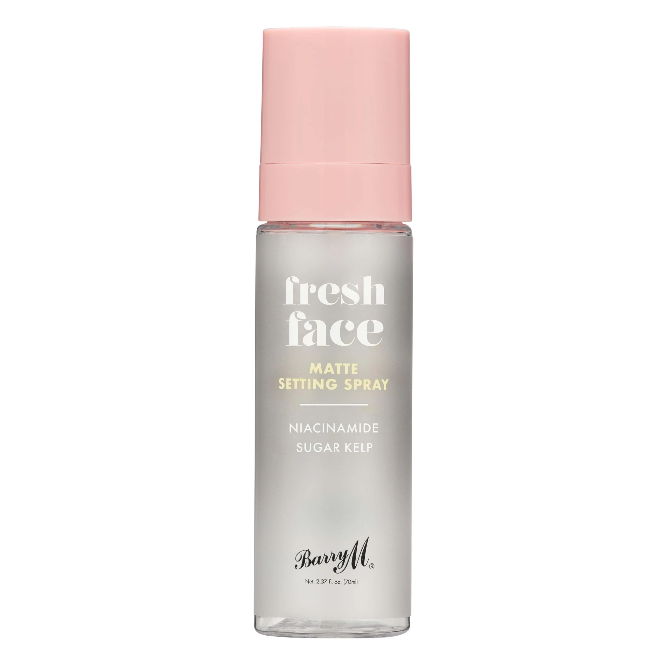 Barry M Fresh Face Matte Finish Setting Spray, Long-lasting, Formulated with Mattifying Sugar Kelp Extract and Hydrating Niacinamide Clear