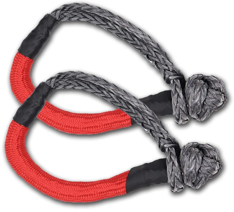 KUBAKA Synthetic Soft Shackle 1/2" X 24 Inch Rugged Off Road Shackles (41,000 lbs) Maximum Break Strength with Protective Sleeve for Off-Road Towing ATV Recovery