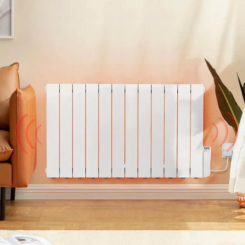 BTGGG 2000W Oil Filled Radiator Heater - 12 Fins, Timer, LED Display