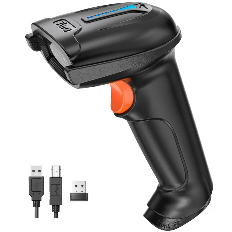 Tera D5100 Wireless 1D 2D QR Barcode Scanner - 100m Range