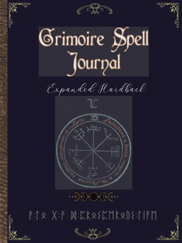 Grimoire Spell Journal Expanded Hardback: Expanded Grimoire notebook Journal with over 400 spellbinding Pages.
