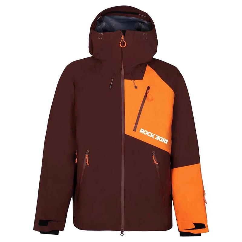 ROCK EXPERIENCE REMJ08971 ICE THRILLER Jacket Men 0413 BITTER CHOCOLATE+0630 FLAME XXL