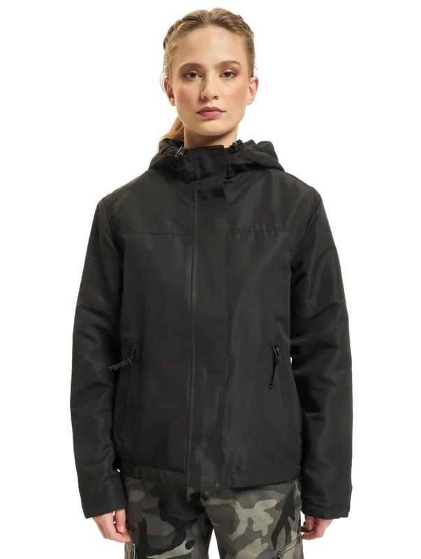 Brandit Women Frontzip Windbreaker, color: black, size: 3XL