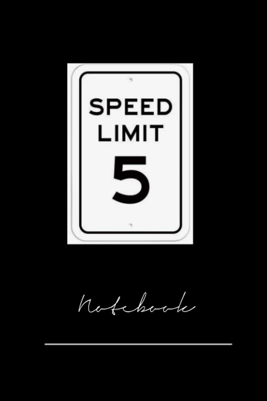 xkchfur1570 speed limit 5 for girl - 120 pages notebook x