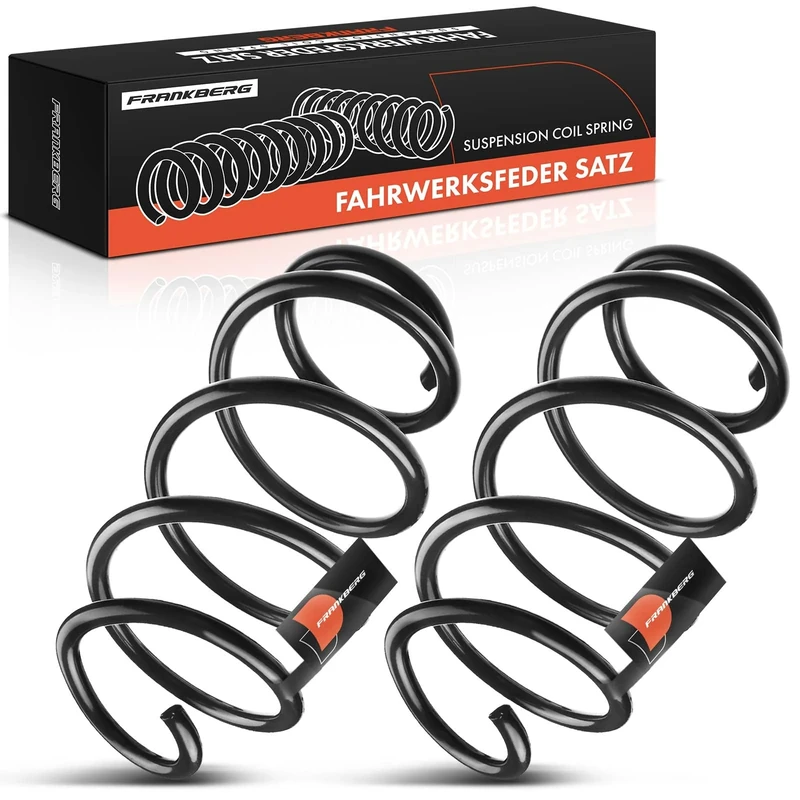 Frankberg 2x Coil Spring Front axle Compatible with T.i.g.u.a.n 2007-2018 C.a.d.d.y III 2010-2015 C.a.d.d.y IV 2015-2020 Replace# 5N0411105AA
