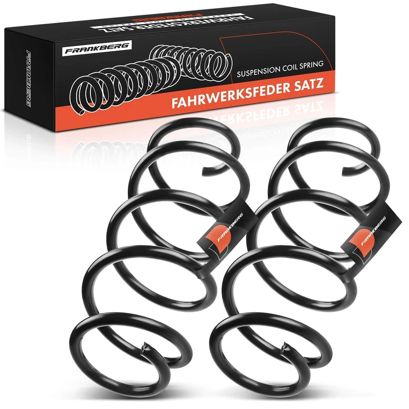 Frankberg 2x Coil Spring Front axle Compatible with Golf V 1K1 2003-2009 Golf VI 5K1 2008-2013 A3 8P7 2008-2013 O.c.t.a.v.i.a II 1Z3 1Z5 2004-2013