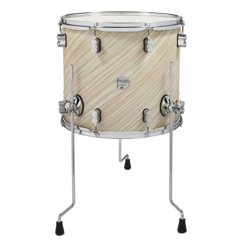 PDP Concept Maple Floor Tom, 16" x 14", Twisted Ivory Finish Ply